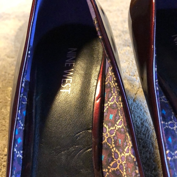 Nine west maroon heels - Picture 2 of 3